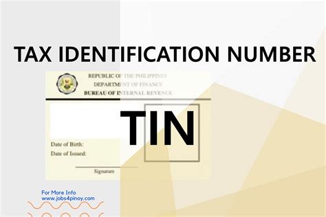 Securing Tax Identification Number (TIN) .